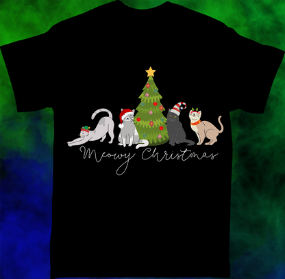 Meowy Christmas - T-shirt - 002