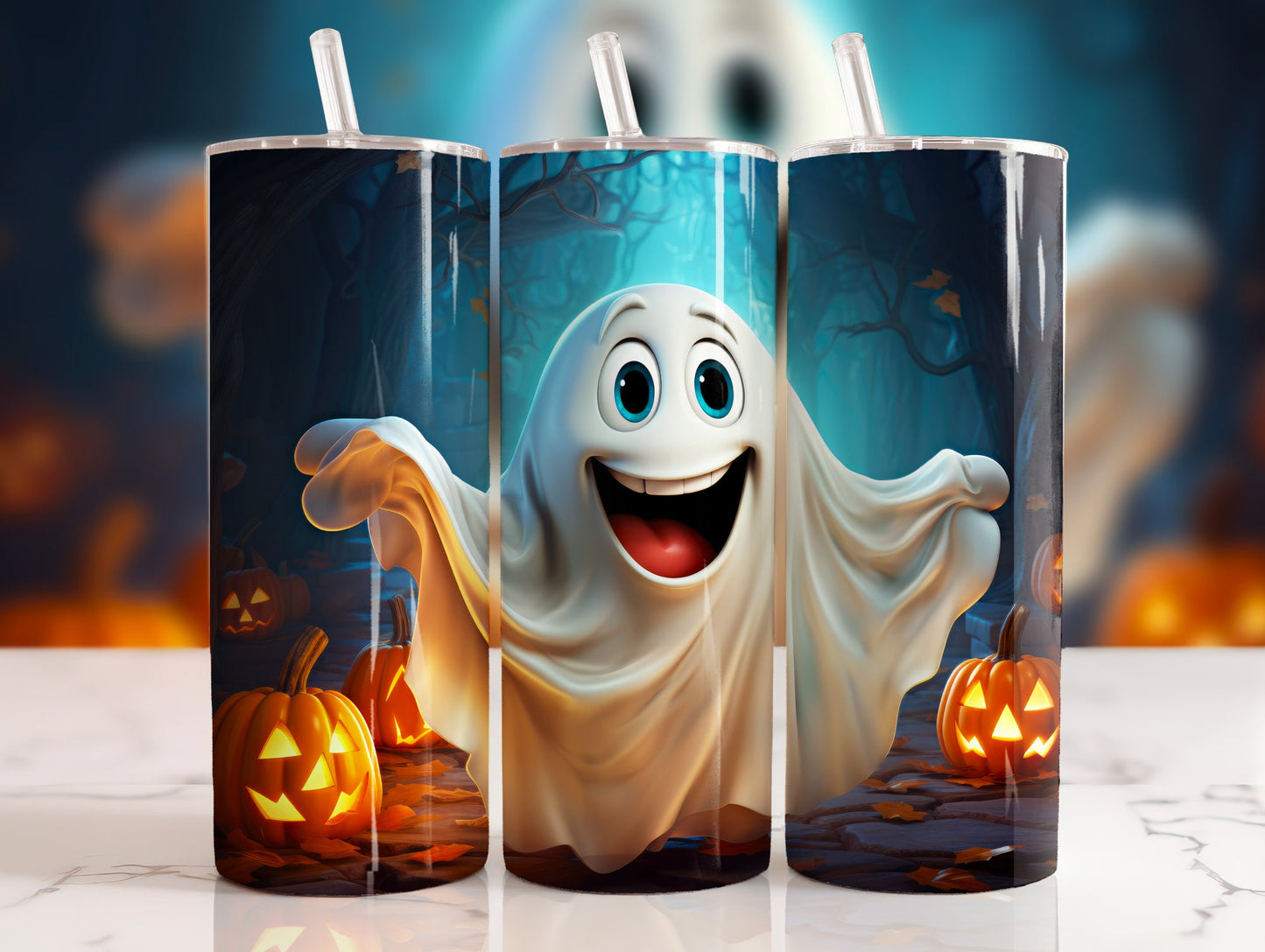 Happy Ghost Tumbler