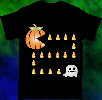 Pac Man Pumpkin - T-shirt - 028