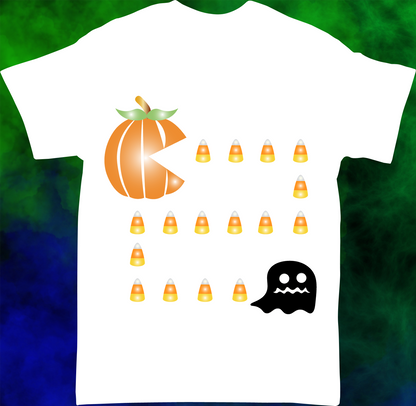 Pac Man Pumpkin - T-shirt - 028